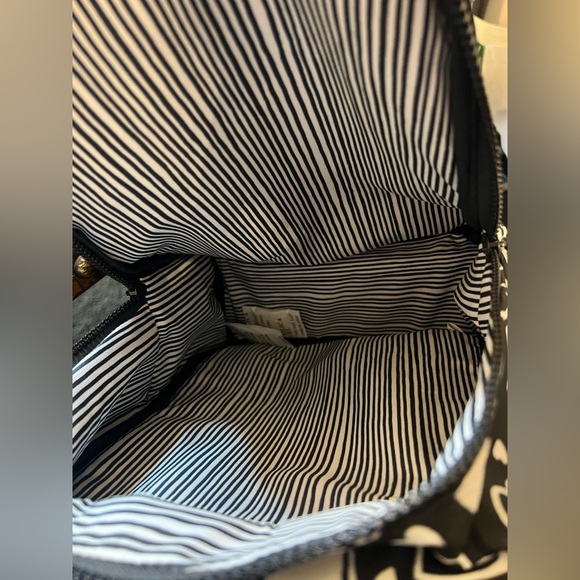 Brighton Stylish Black and White Endless Love Backpack - Picture 5 of 6